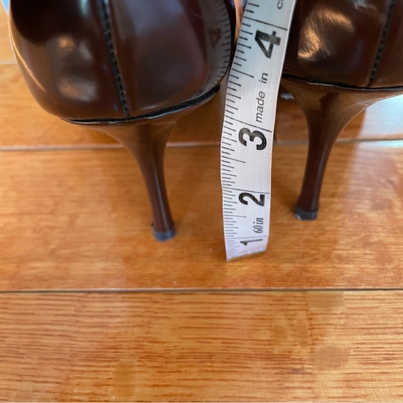 NWT ALDO WOMEN’S OPEN TOE HIGH HEELED BROWN SHOES SIZE 37 US SIZE 6.5-7 - Picture 15 of 15